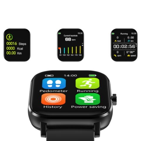 8 Smartwatch Fitness Tracker pametni sat "Athletic" Silver Milanese - Slika 6