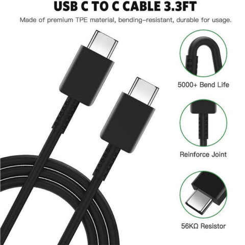 Originalni zidni punjač i USB-C kabel Samsung EP-T4510XBEGEU s PD standardom punjenja 45W (orig. pakiranje) - Slika 2