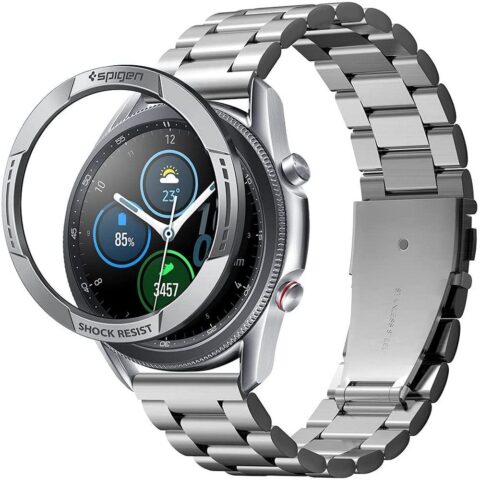 Zaštitno kućište Spigen "Chrono Shield" za Samsung Galaxy Watch 3 45mm - silver - Slika 1