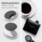 4x Matte Spigen AirSkin Shield hidrogel film za Apple AirTag (KARBON) - Slika 11