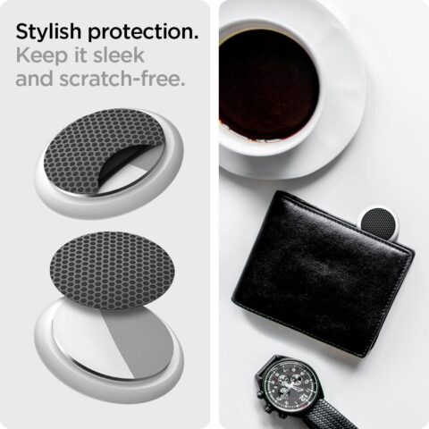 4x Matte Spigen AirSkin Shield hidrogel film za Apple AirTag (KARBON) - Slika 11