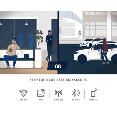 2 FARADAYA TECH-PROTECT V1 RFID SIGNAL BLOKER privjesak KEYLESS (crna) - Slika 2