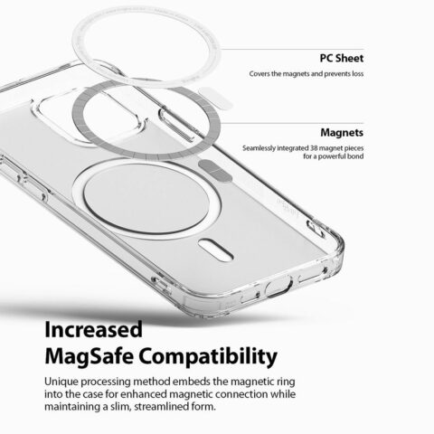 1 Ringke Fusion magnetic Magsafe za iPHONE 12 / 12 PRO (MATTE CLEAR) - Slika 2