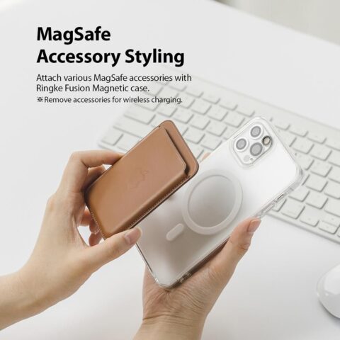 10 Ringke Fusion magnetic Magsafe za iPHONE 12 / 12 PRO (MATTE CLEAR) - Slika 11
