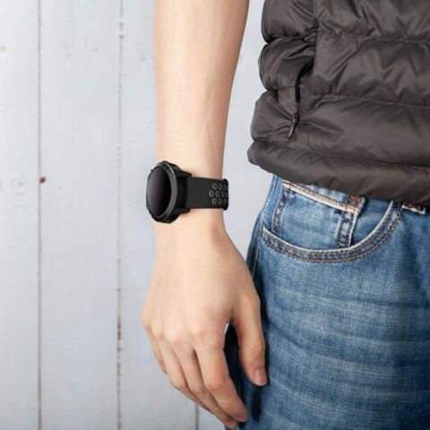 2 TECH-PROTECT SOFTBAND narukvica za SAMSUNG GALAXY WATCH 3 45mm (crno/siva) - Slika 3