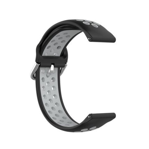 4 TECH-PROTECT SOFTBAND narukvica za SAMSUNG GALAXY WATCH 3 45mm (crno/siva) - Slika 5