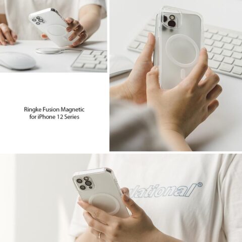 7 Ringke Fusion magnetic Magsafe za iPHONE 12 / 12 PRO (MATTE CLEAR) - Slika 8