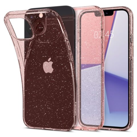 SPIGEN LIQUID CRYSTAL zaštita za iPHONE 13 MINI (rose glitter) - Slika 1