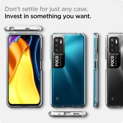 SPIGEN ULTRA HYBRID zaštita XIAOMI POCO M3 PRO 5G / REDMI NOTE 10 5G (CRYSTAL CLEAR) - Slika 9