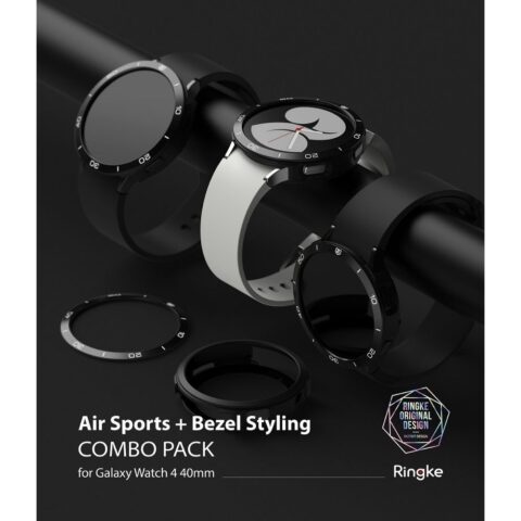 2 RINGKE AIR & BEZEL STYLING zaštita za GALAXY WATCH 4 40 mm (crna) - Slika 8