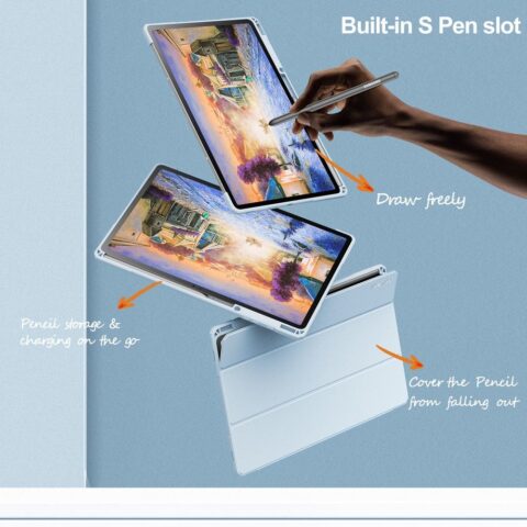 12 INFILAND CRYSTAL zaštita za GALAXY TAB S7 FE 5G 12.4 T730 / T736B (plava) - Slika 4