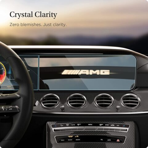 2 SPIGEN GLAS.TR ”EZ FIT” kaljeno staklo za MERCEDES E-CLASS 2020/2021 - Slika 2