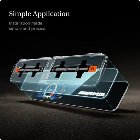 5 SPIGEN GLAS.TR ”EZ FIT” kaljeno staklo za MERCEDES E-CLASS 2020/2021 - Slika 5