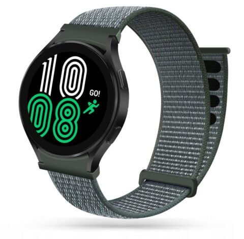 5 TECH-PROTECT NYLON narukvica za SAMSUNG GALAXY WATCH 4 40/42/44/46 mm (STORM GREY) - Slika 1