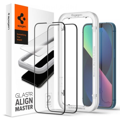 2  komada SPIGEN ALM GLASS FC kaljeno staklo za iPHONE 13 PRO MAX / 14 PLUS - Slika 1