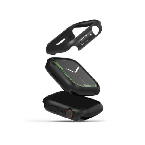 RINGKE SLIM 2-komada zaštite za APPLE WATCH 7 (45mm) CLEAR & MATTE BLACK - Slika 3