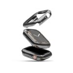 RINGKE SLIM 2-komada zaštite za APPLE WATCH 7 (45mm) CLEAR & DARK CHROME - Slika 5