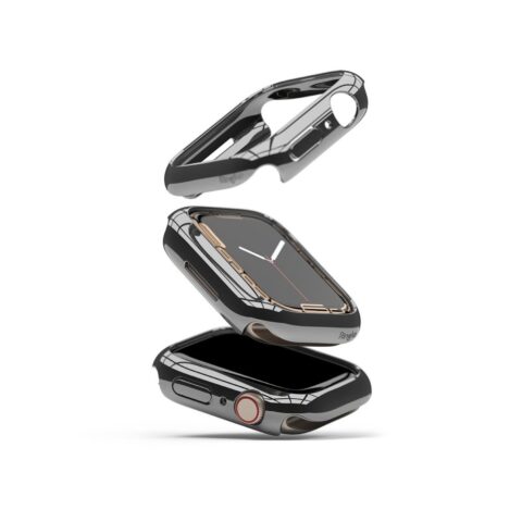 RINGKE SLIM 2-komada zaštite za APPLE WATCH 7 (45mm) CLEAR & DARK CHROME - Slika 5