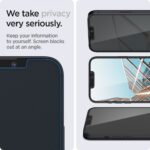 SPIGEN GLAS.TR ”EZ FIT” 2 komada za iPHONE 13 PRO MAX (PRIVACY) - Slika 5