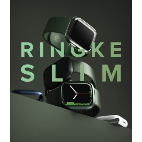RINGKE SLIM 2-komada zaštite za APPLE WATCH 7 (45mm) CLEAR & MATTE BLACK - Slika 6