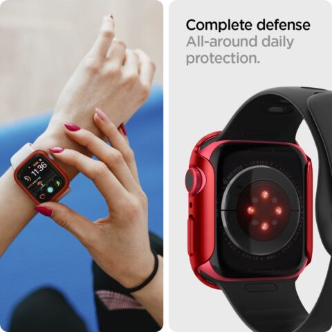 9 SPIGEN THIN FIT zaštita za APPLE WATCH 7 (45mm) (RED) - Slika 6