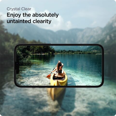 SPIGEN ALM GLASS FC kaljeno staklo za iPHONE 13 MINI - Slika 9