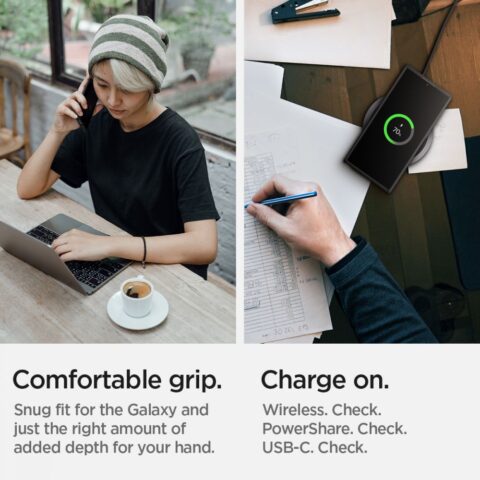 SPIGEN ULTRA HYBRID zaštita za Samsung GALAXY S22 ULTRA (MATTE BLACK) - Slika 4