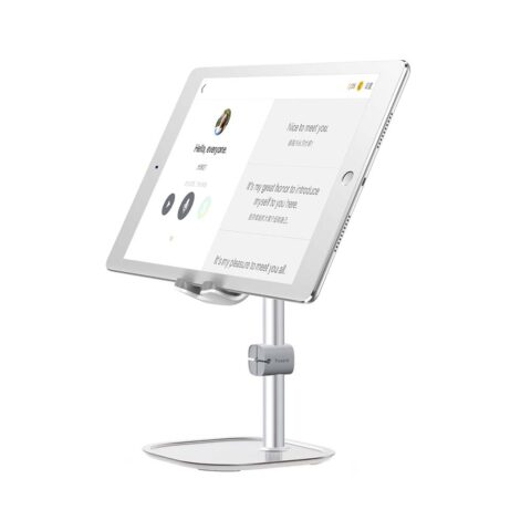 4 BASEUS UNIVERZALNI stolni držač za MOBITEL & TABLET (srebrni) - Slika 5