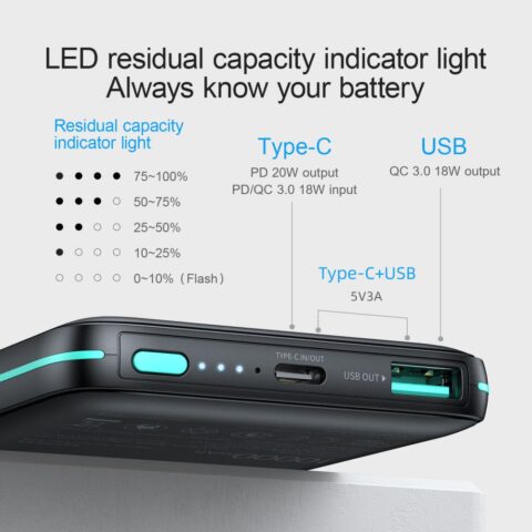 2 Power Bank Joyroom JR-W040 MAGNETIC MAGSAFE 10000 mAh PD 20W - Slika 2