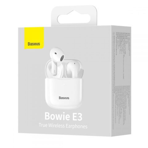 8 Bežične univerzalne slušalice BASEUS E3 TWS WIRELESS (bijele) - Slika 4