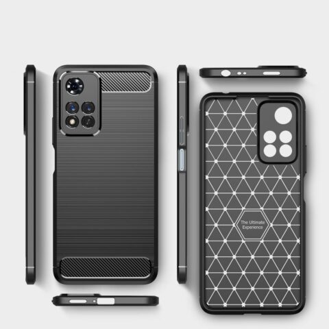 10 TECH-PROTECT TPUCARBON crna maskica za XIAOMI REDMI NOTE 11 PRO+ PLUS 5G - Slika 13