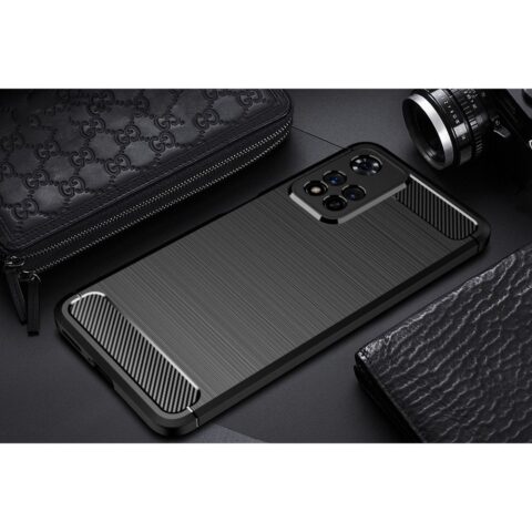 11 TECH-PROTECT TPUCARBON crna maskica za XIAOMI REDMI NOTE 11 PRO+ PLUS 5G - Slika 7
