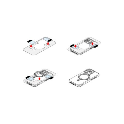 Univerzalni RINGKE MAGNETIC PLATE MAGSAFE RING (bijeli) - Slika 13