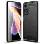 TECH-PROTECT TPUCARBON crna maskica za XIAOMI REDMI NOTE 11 PRO+ PLUS 5G