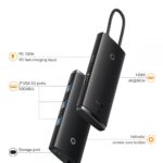 BASEUS LITE SERIES BS-OH018 HUB ADAPTER TYPE-C 5-PORT univerzalni adapter - Slika 8