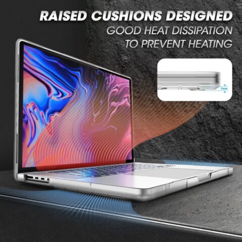 6 SUPCASE UNICORN BEETLE PRO ekstremno kućište za MACBOOK PRO 16 M1 / M2 / M3 2021-2023 (prozirna) - Slika 7