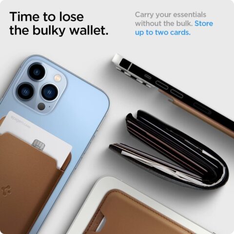 10 SPIGEN VALENTINUS MAGSAFE držač kartica/dokumenata UNIVERZALNI (BROWN) - Slika 10