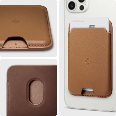11 SPIGEN VALENTINUS MAGSAFE držač kartica/dokumenata UNIVERZALNI (BROWN) - Slika 11