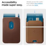 SPIGEN VALENTINUS MAGSAFE držač kartica/dokumenata UNIVERZALNI (BROWN) - Slika 12