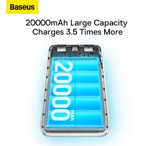 BASEUS PPBD2 BIPOW PRO 22.5W DIGITAL DISPLAY prijenosna baterija 20.000mAh (bijela) - Slika 14