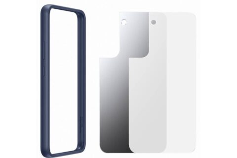 Prozirna maska za Samsung Galaxy S22+ sa navy plavim okvirom EF-MS906CNEGWW - Slika 6