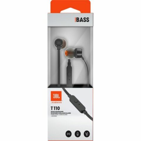 Slušalice + mikrofon JBL Tune 110, žične, In-ear, crne - Slika 1