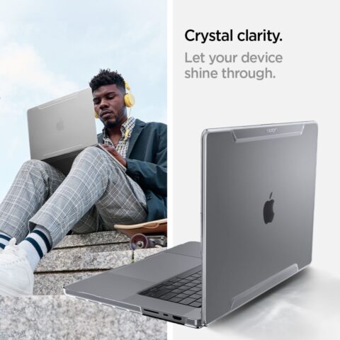 SPIGEN THIN FIT zaštita za MACBOOK PRO 14 2021-2024 (CRYSTAL CLEAR) - Slika 13