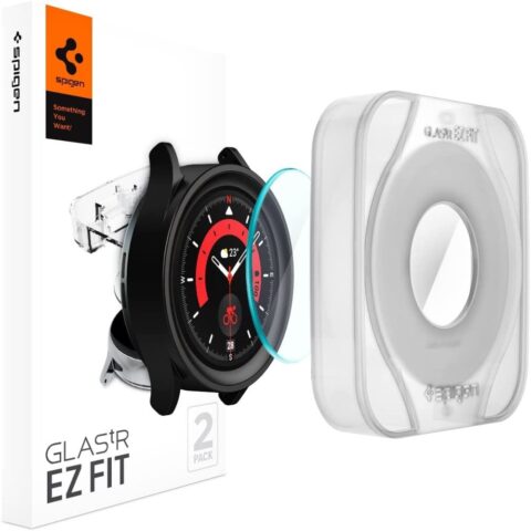 11 2x SPIGEN GLAS.TR ”EZ FIT” kaljena stakla za SAMSUNG GALAXY WATCH 5 PRO (45 mm) - Slika 1