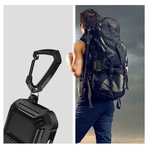 TECH-PROTECT X-CARBO zaštita za APPLE AIRPODS PRO 1 / 2 (MORO GREY) - Slika 6