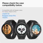 2x SPIGEN GLAS.TR ”EZ FIT” kaljena stakla za SAMSUNG GALAXY WATCH 5 PRO (45 mm) - Slika 6