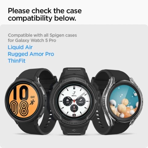5 2x SPIGEN GLAS.TR ”EZ FIT” kaljena stakla za SAMSUNG GALAXY WATCH 5 PRO (45 mm) - Slika 6