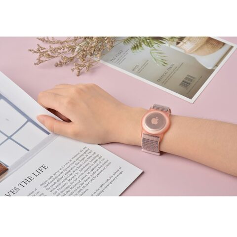 TECH-PROTECT NYLON narukvica za djecu za APPLE AIRTAG (LIME) - Slika 5