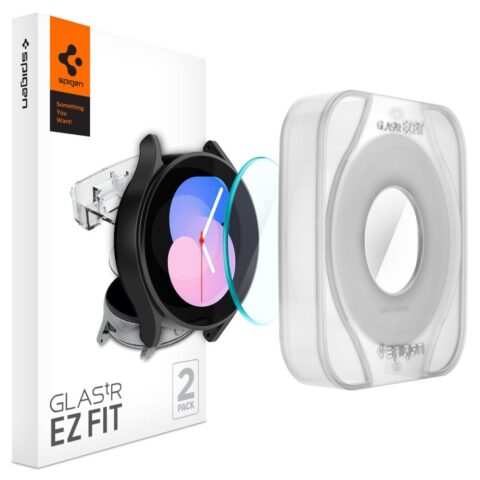 2x SPIGEN GLAS.TR ”EZ FIT” kaljena stakla za SAMSUNG GALAXY WATCH 4 / 5 / FE (40 mm) - Slika 1