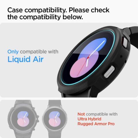 2x SPIGEN GLAS.TR ”EZ FIT” kaljena stakla za SAMSUNG GALAXY WATCH 4 / 5 / FE (40 mm) - Slika 9